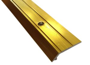 3ft Vinyl Edge Ramp - Wood Laminate Tile 4mm Variation in Height Doorbar Metal