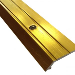 3ft Vinyl Edge Ramp - Wood Laminate Tile 4mm Variation in Height Doorbar Metal