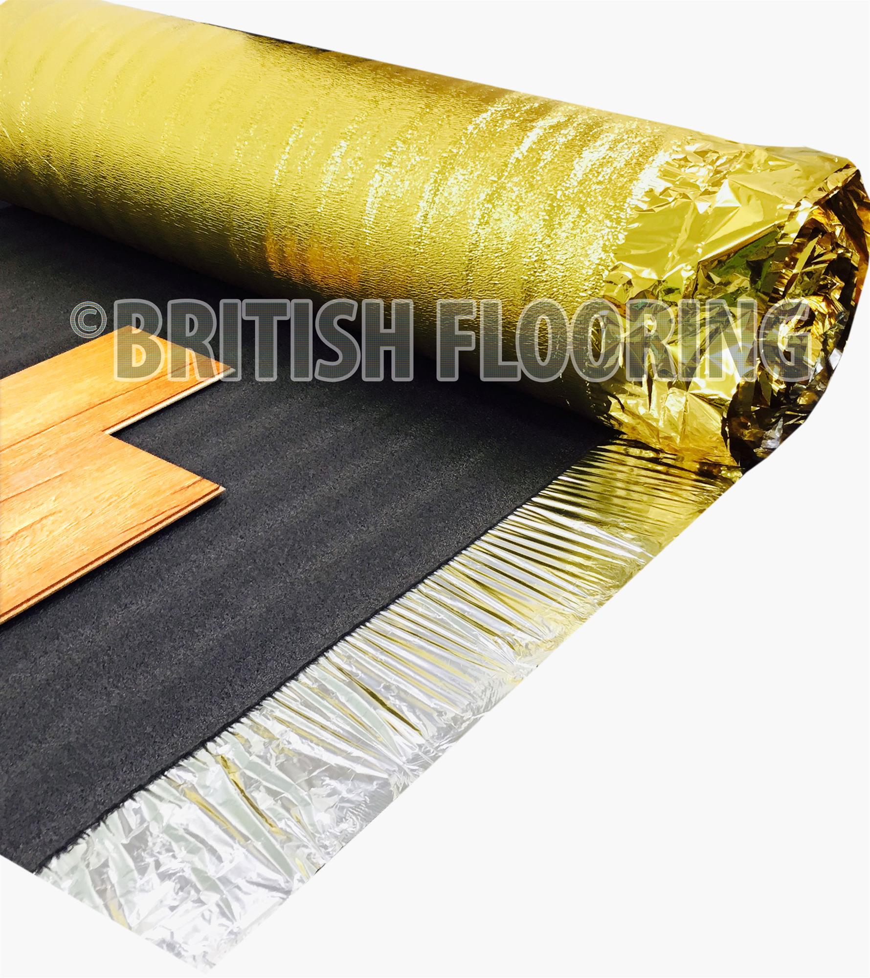 6mm Supreme Gold Acoustic Underlay British Flooring