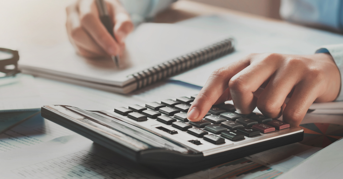 Calculator and notebook