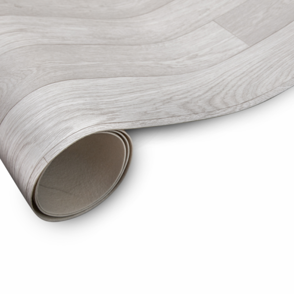 Detroit Light Grey Plank Effect Lino Flooring