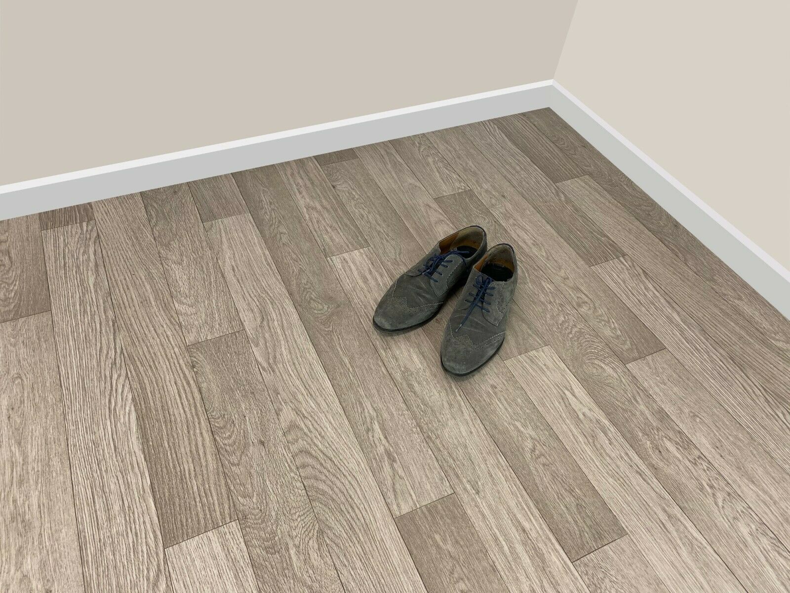 Vinyl Roll Flooring With Pair Of Shoes