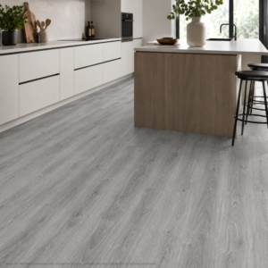 Grey LVT Click Flooring kitchen mock up image
