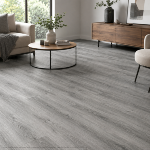 Grey LVT Click Flooring room mock up image