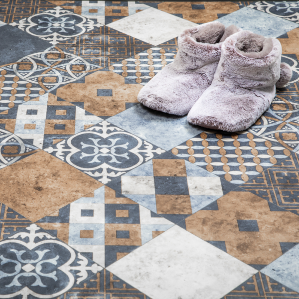 Zarento Indiana Moroccan Tile Style Flooring