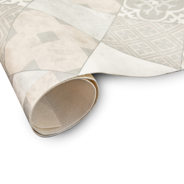 Zarento Poker Moroccan Tile Style Lino Vinyl Flooring