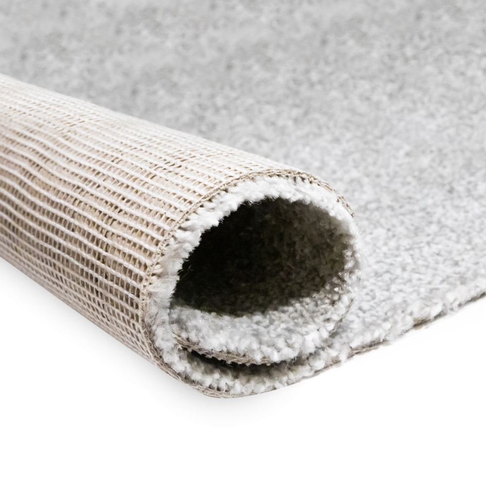 Grey Crystal Saxony Carpet