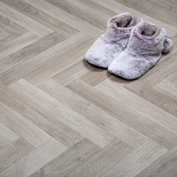 Classic oak parquet vinyl flooring