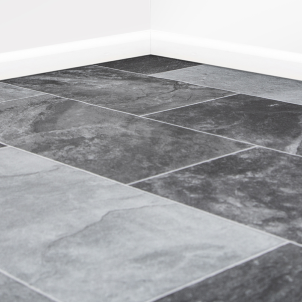 Storm Tile Effect Lino Flooring