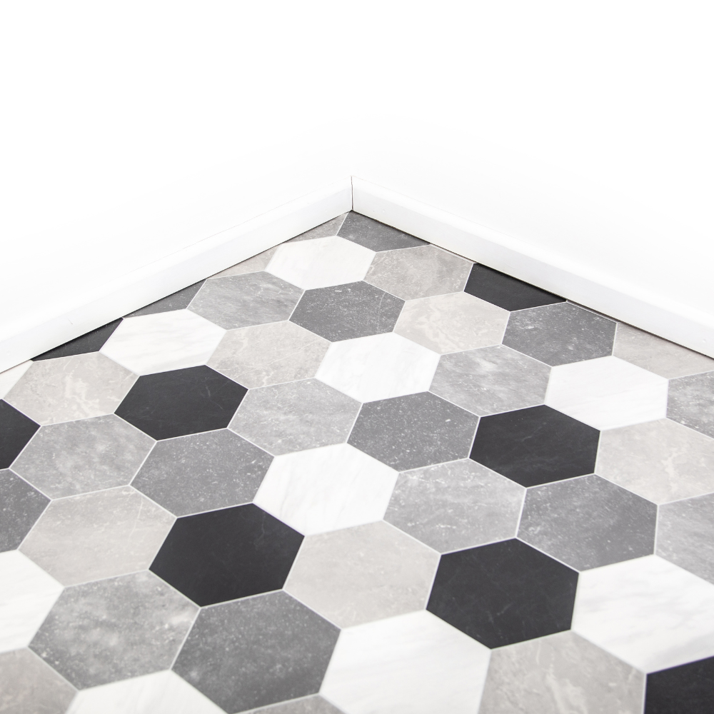 Black & White Venice Tile Vinyl