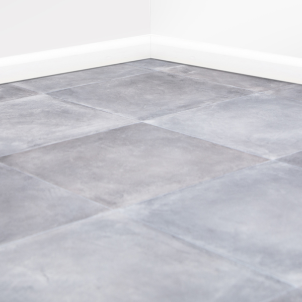 Slate Grey Tile Effect Lino Flooring