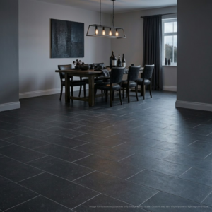 Black Tile Vinyl Flooring