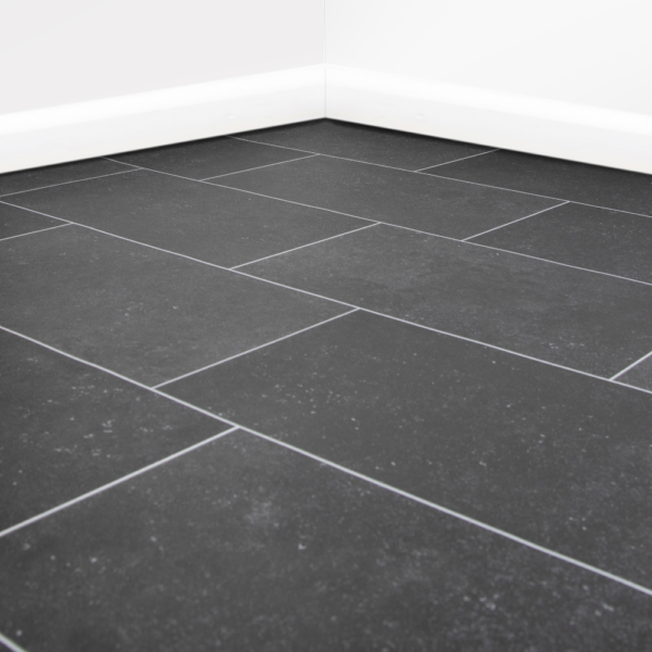 Black Tile Vinyl Flooring