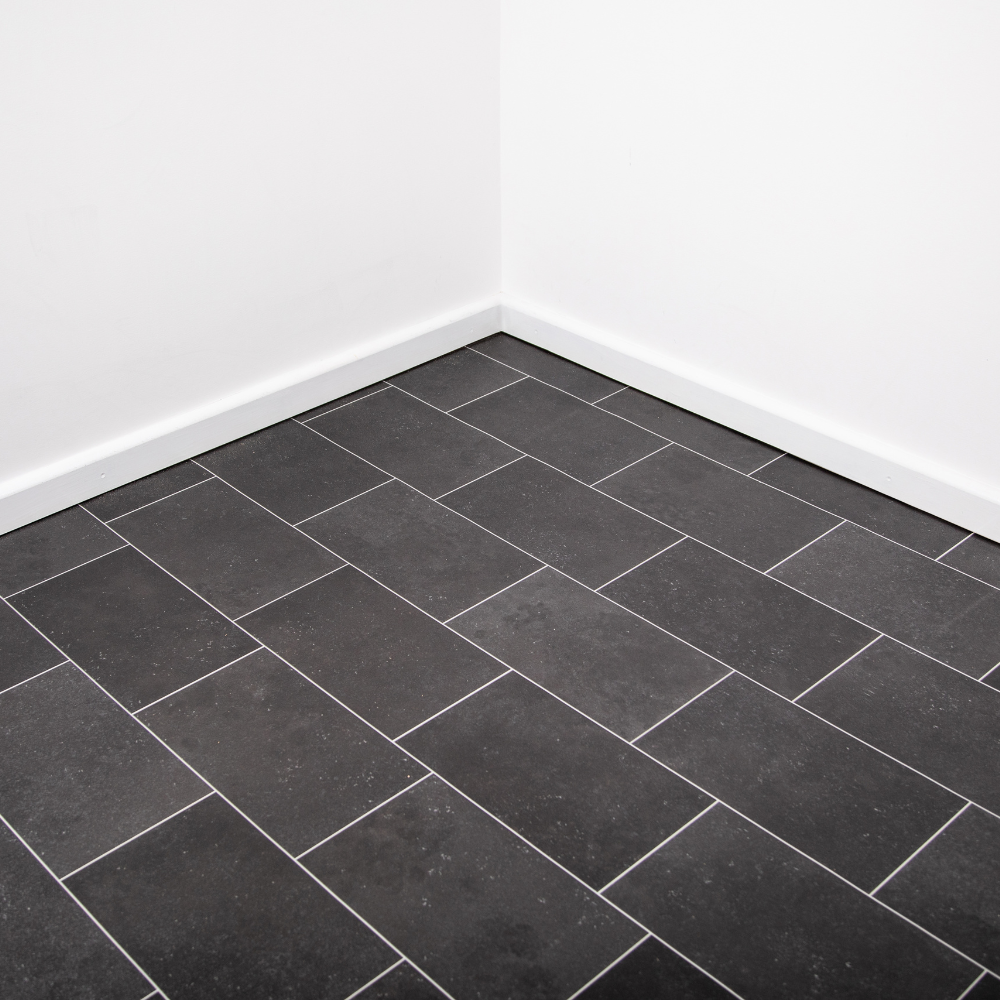 Black Tile Vinyl Flooring