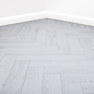 White Oak Parquet Style Lino Flooring