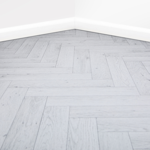 White Oak Parquet Style Lino Flooring