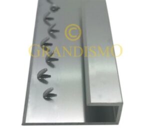 Silver Square Edge Door Bar