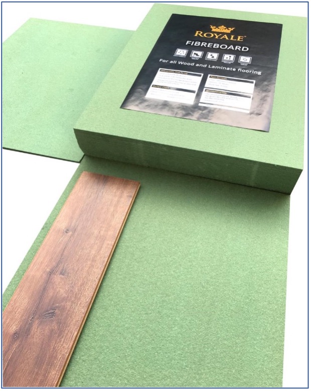 the Royale Fibreboard 5 and 7mm Laminate Underlay