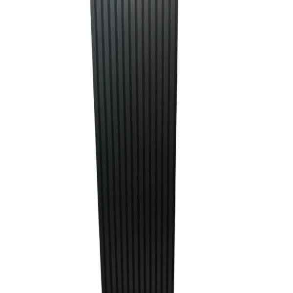 Decorative black wall panel for living area