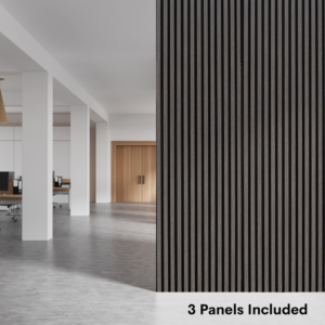 Grey Oak Wall Paneling In Office 3 Panel Deal