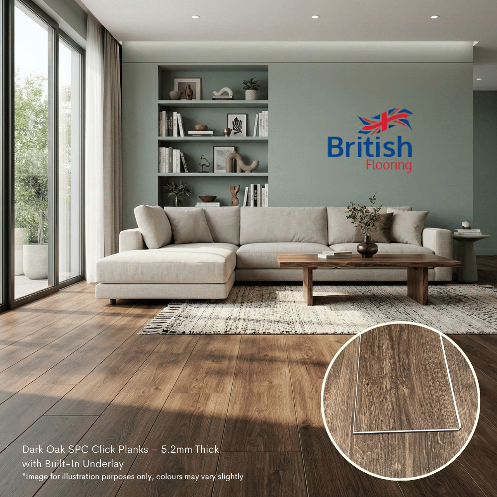 Dark Oak SPC flooring Dark Oak SPC flooring living room image